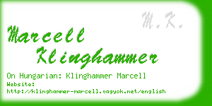 marcell klinghammer business card
